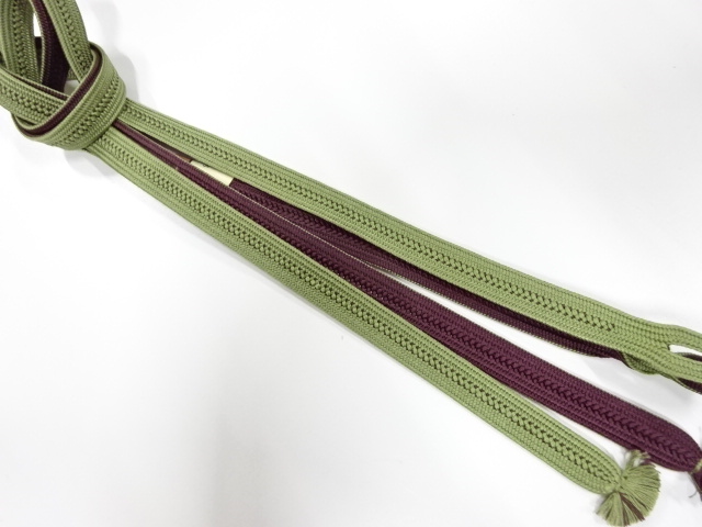 未使用品　正絹　手組帯締め